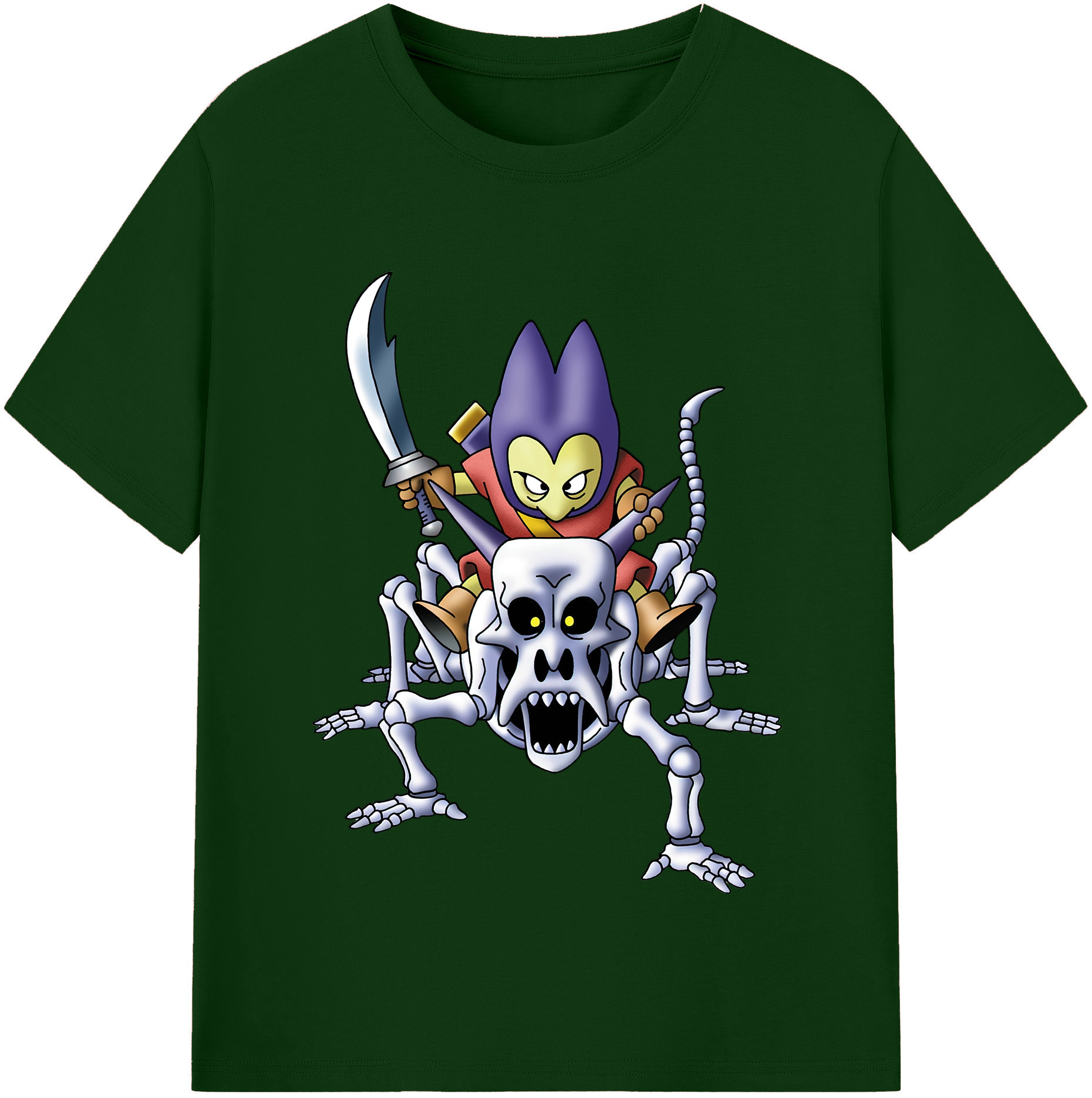（画像用） ドラゴンクエスト Doragon Kuesuto Dragon Quest 綿100％半袖Tシャツ（フロントプリント）